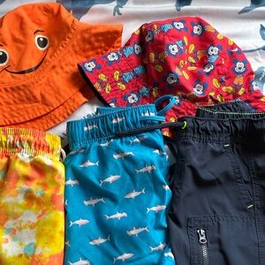 Cat & Jack Kids Shorts Set - Orange, Blue, Navy